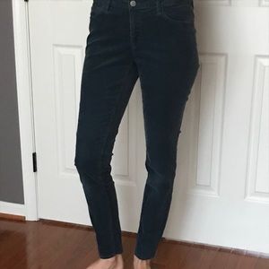 Ann Taylor Loft curvy blue/green corduroy pants